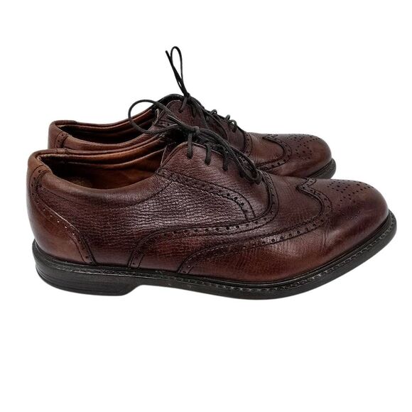 Sperry Men's Longwing Oxford Wingtip Shoes Brown 9 - Picture 1 of 9
